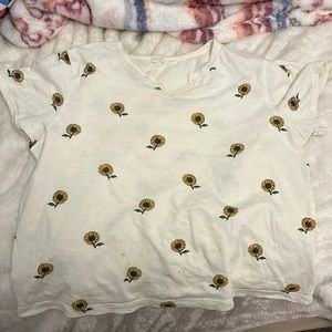 Cute flowered crop tops